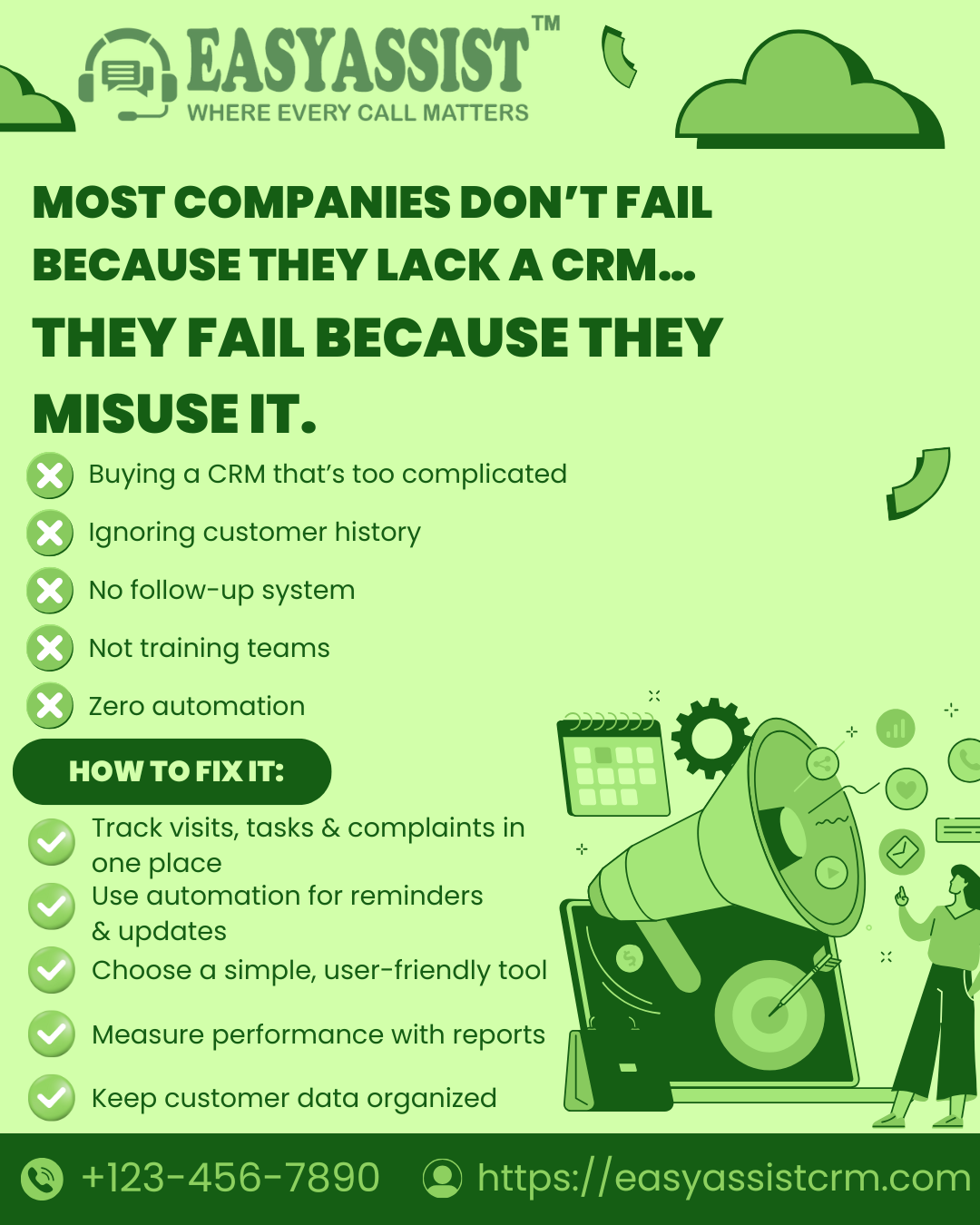 A flowchart showing a clean, step-by-step process for CRM adoption contrasted with a tangled, chaotic mess of papers, illustrating the difference between systematic and failed implementation.