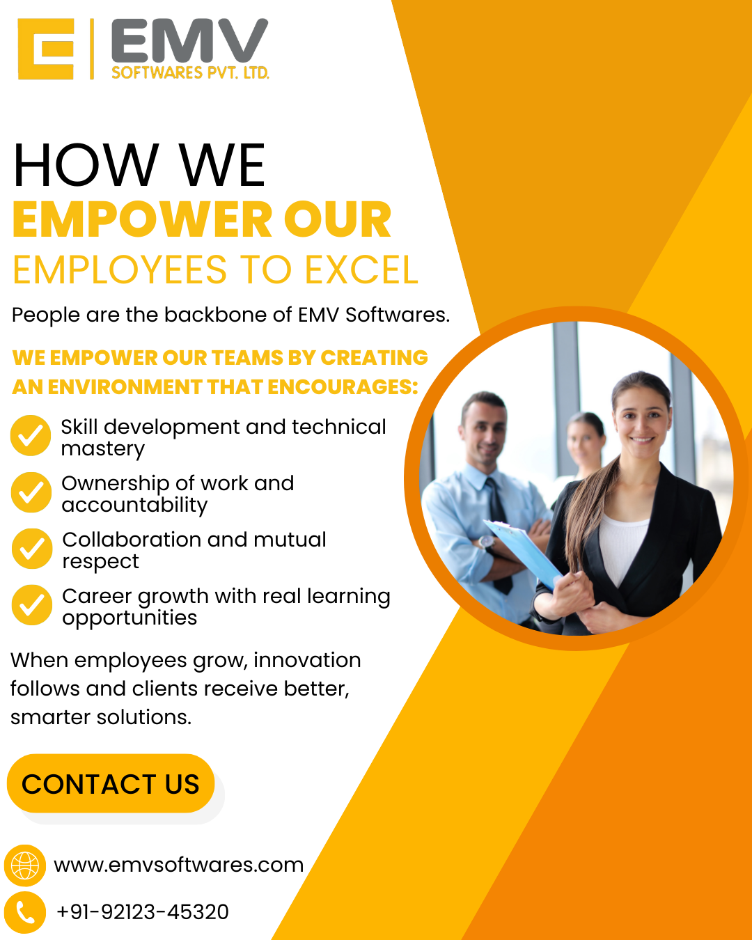 A diverse team of IT professionals collaborating in a modern, supportive work environment to build innovative software solutions.