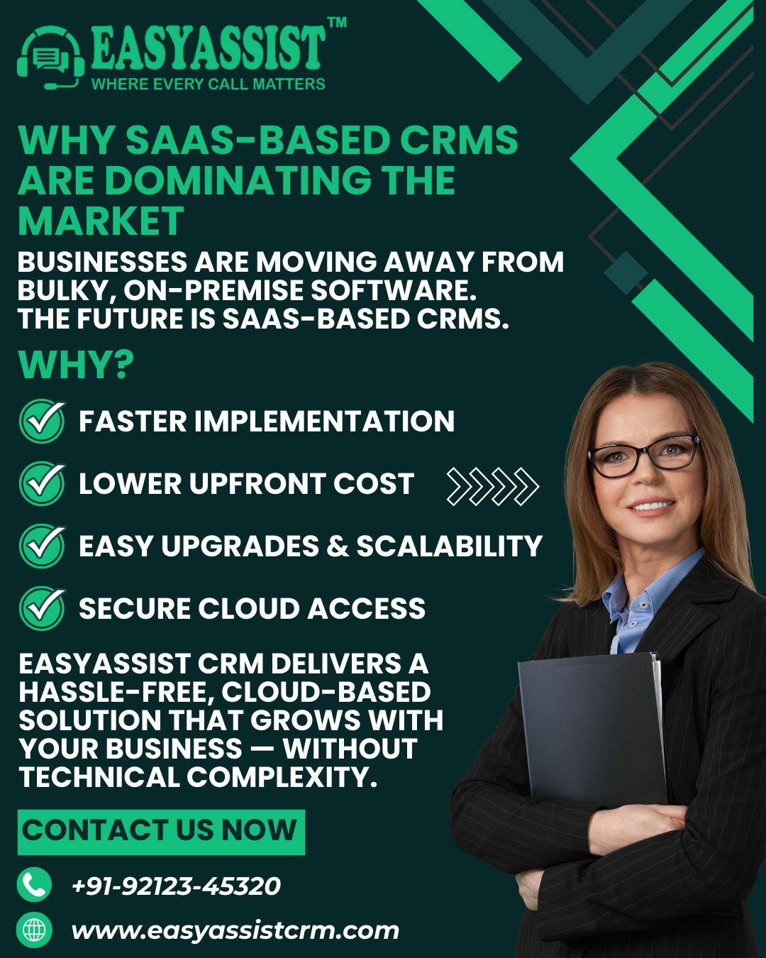 A professional comparing a heavy, outdated physical server to a sleek, cloud-enabled laptop representing EasyAssist's SaaS model.