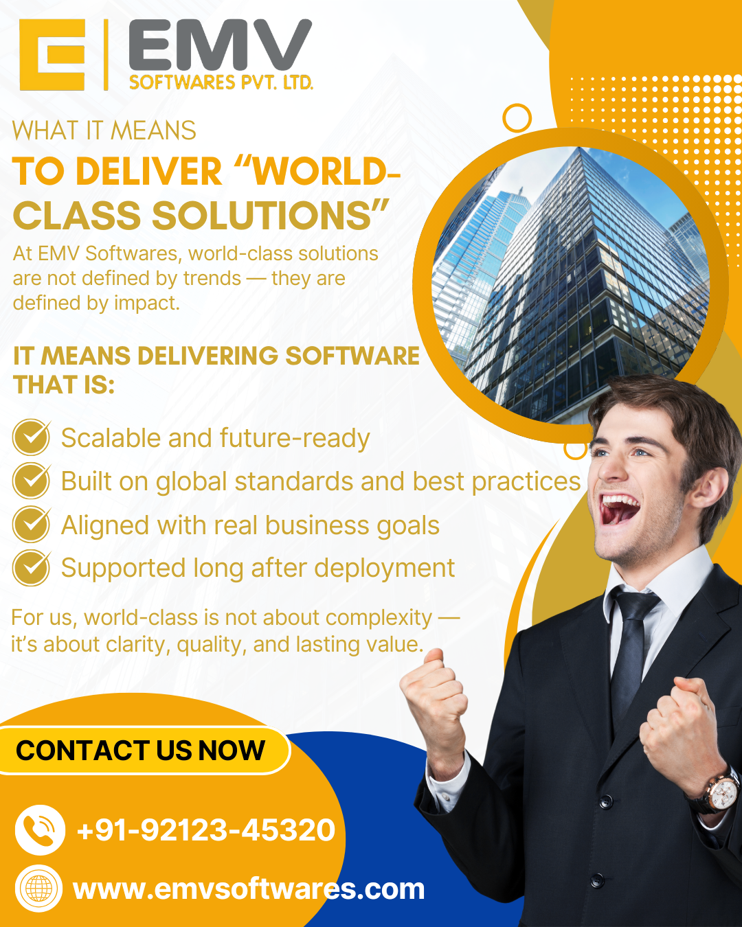 Team EMV Softwares delivering world-class software solutions with innovation and quality.